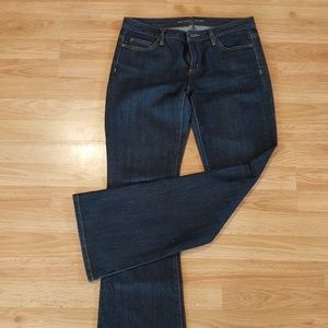 Michael Kors Womens Midrise Dark Wash Boot Cut